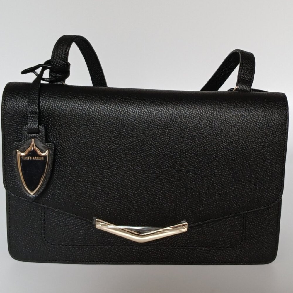 Lily Shoulder Bag Bowery Black Leather Handbag  Times Arrow MSRP $258 NWT